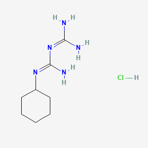 molecular formula C8H18ClN5 B1281038 1-环己基双胍单盐酸盐 CAS No. 4762-22-5