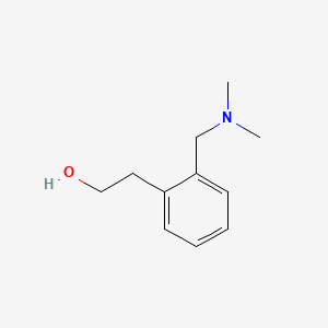 molecular formula C11H17NO B12810383 2-(2-((Dimethylamino)methyl)phenyl)ethanol CAS No. 14761-82-1