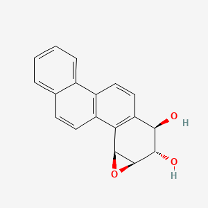 molecular formula C18H14O3 B12810391 syn-Chrysene-1,2-diol-3,4-epoxide CAS No. 64920-33-8