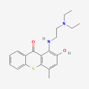 9H-Thioxanthen-9-one, 1-((2-(diethylamino)ethyl)amino)-2-hydroxy-4-methyl-