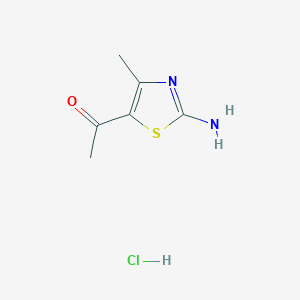 molecular formula C6H9ClN2OS B1281043 1-(2-氨基-4-甲基噻唑-5-基)乙酮盐酸盐 CAS No. 106012-40-2