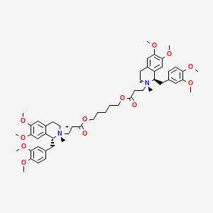 molecular formula C53H72N2O12+2 B12810445 Atracurium, (1R,2R,1'R,2'S)-(+/-)- CAS No. 1599467-96-5