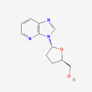 2-Furanmethanol, tetrahydro-5-(3H-imidazo(4,5-b)pyridin-3-yl)-, (2S-cis)-