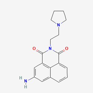 5-Amino-2-(2-(1-pyrrolidinyl)ethyl)-1H-benzo(de)isoquinoline-1,3(2H)-dione