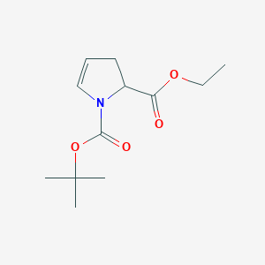 molecular formula C12H19NO4 B12810458 1-tert-butyl 2-ethyl 2,3-dihydro-1H-pyrrole-1,2-dicarboxylate 