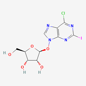 (2S,3R,4S,5R)-2-(6-chloro-2-iodopurin-9-yl)oxy-5-(hydroxymethyl)oxolane-3,4-diol