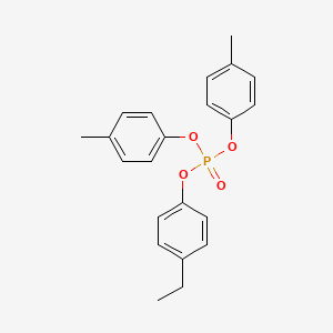 molecular formula C22H23O4P B12810488 4-Ethylphenyl bis(4-methylphenyl) phosphate CAS No. 43132-96-3