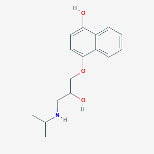 molecular formula C16H21NO3 B128105 4-羟基普萘洛尔 CAS No. 10476-53-6