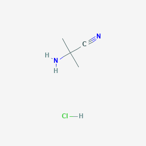 molecular formula C4H9ClN2 B1281051 2-Amino-2-methylpropanenitrile hydrochloride CAS No. 50846-36-1