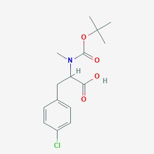 molecular formula C15H20ClNO4 B12810511 Boc-Nalpha-methyl-4-chloro-D-phenylalanine 