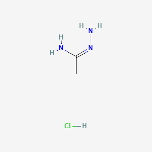 molecular formula C2H8ClN3 B1281052 乙酰亚胺肼盐酸盐 CAS No. 39254-63-2
