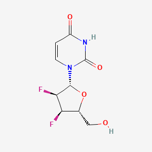 molecular formula C9H10F2N2O4 B12810522 Uridine, 2',3'-dideoxy-2',3'-difluoro- CAS No. 127840-99-7