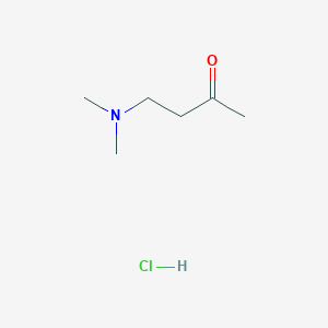 molecular formula C6H14ClNO B1281053 4-(二甲氨基)丁-2-酮盐酸盐 CAS No. 54493-24-2