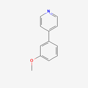 molecular formula C12H11NO B12810538 4-(3-Methoxyphenyl)pyridine CAS No. 4373-68-6