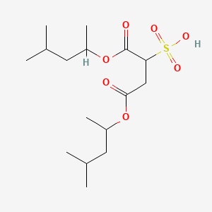 molecular formula C16H30O7S B12810565 Sulfosuccinic acid di(1-methylisopentyl) ester CAS No. 162215-93-2