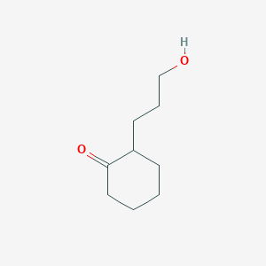 molecular formula C9H16O2 B1281057 2-(3-羟丙基)环己酮 CAS No. 62456-11-5
