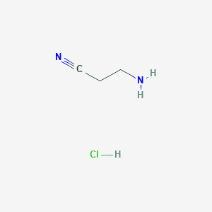 molecular formula C3H7ClN2 B1281058 3-Aminopropanenitrile hydrochloride CAS No. 646-03-7
