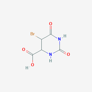 molecular formula C5H5BrN2O4 B1281060 4-嘧啶羧酸，5-溴六氢-2,6-二氧代- CAS No. 58668-21-6