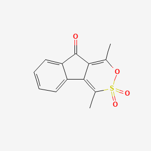 1,4-Dimethyl-9H-indeno(1,2-d)(1,2)oxathiin-9-one 3,3-dioxide