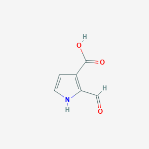 molecular formula C6H5NO3 B1281064 2-甲酰-1H-吡咯-3-羧酸 CAS No. 51361-92-3