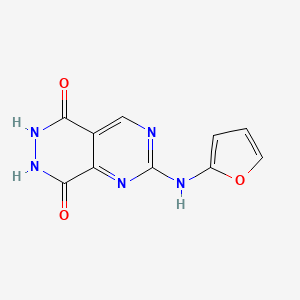 2-(2-Furylamino)pyrimido(4,5-d)pyridazine-5,8-diol