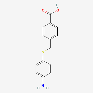 4-(((4-Aminophenyl)thio)methyl)benzoic acid