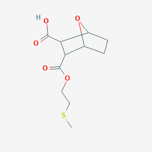 3-{[2-(Methylsulfanyl)ethoxy]carbonyl}-7-oxabicyclo[2.2.1]heptane-2-carboxylic acid