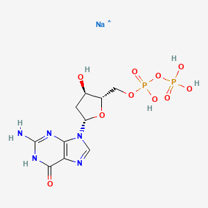 molecular formula C10H15N5NaO10P2 B12810699 CID 137156386 