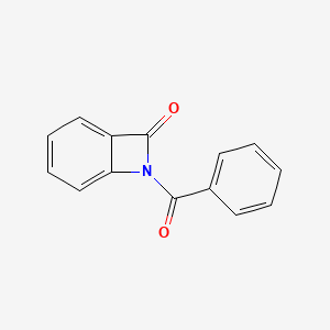 molecular formula C14H9NO2 B12810705 7-Benzoyl-7-azabicyclo(4.2.0)octa-1,3,5-trien-8-one CAS No. 7155-17-1