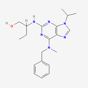 2-[[6-[Benzyl(methyl)amino]-9-propan-2-ylpurin-2-yl]amino]butan-1-ol