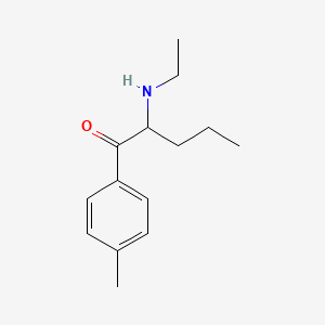 molecular formula C14H21NO B12810752 4-Methyl-alpha-ethylaminopentiophenone CAS No. 746540-82-9