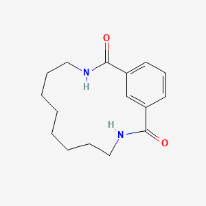 3,12-Diazabicyclo[12.3.1]octadeca-1(18),14,16-triene-2,13-dione