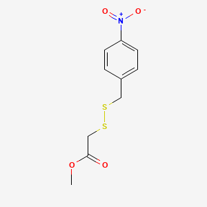 Methyl ((4-(hydroxy(oxido)amino)benzyl)dithio)acetate