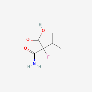 2-Carbamoyl-2-fluoro-3-methylbutanoic acid