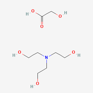 molecular formula C8H19NO6 B12810788 Triethanolamine hydroxyacetate CAS No. 68299-02-5