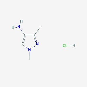 molecular formula C5H10ClN3 B1281083 1,3-二甲基-1H-吡唑-4-胺盐酸盐 CAS No. 1147222-02-3