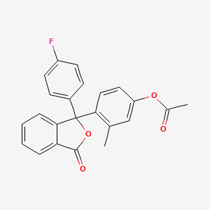 3-(4-Fluorophenyl)-3-(4-acetoxy-2-methylphenyl)phthalide