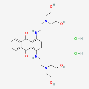 9,10-Anthracenedione, 1,4-bis((2-(bis(2-hydroxyethyl)amino)ethyl)amino)-, dihydrochloride