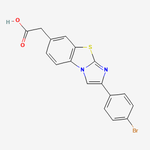 (2-(4-Bromophenyl)imidazo(2,1-b)(1,3)benzothiazol-7-yl)acetic acid