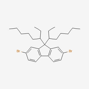 molecular formula C29H40Br2 B12810884 2,7-Dibromo-9,9-bis(1-ethylhexyl)-9H-fluorene CAS No. 950526-43-9