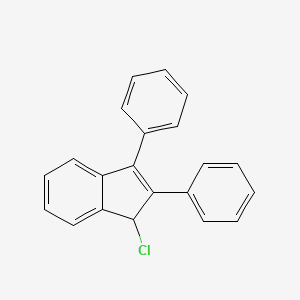 molecular formula C21H15Cl B12810913 1-chloro-2,3-diphenyl-1H-indene CAS No. 4023-85-2