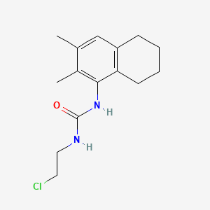 molecular formula C15H21ClN2O B12810962 Urea, 1-(2-chloroethyl)-3-(2,3-dimethyl-5,6,7,8-tetrahydro-1-naphthyl)- CAS No. 102433-45-4