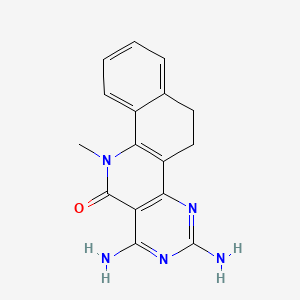 Benzo(h)pyrimido(5,4-c)quinolin-12(6H)-one, 1,3-diamino-5,11-dihydro-11-methyl-