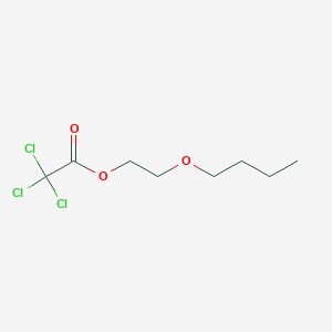 molecular formula C8H13Cl3O3 B12810980 2-Butoxyethyl trichloroacetate CAS No. 30668-98-5