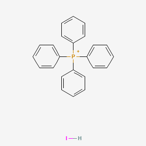 molecular formula C24H21IP+ B12811008 Tetraphenylphosphanium;hydroiodide 