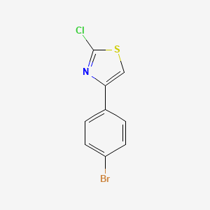molecular formula C9H5BrClNS B1281103 4-(4-Bromophenyl)-2-chlorothiazole CAS No. 3884-33-1
