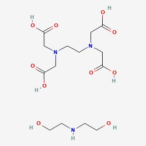 molecular formula C14H27N3O10 B12811049 Tetrakis(bis(2-hydroxyethyl)ammonium) ethylenediaminetetraacetate CAS No. 68133-37-9