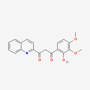 1-(2-Hydroxy-3,4-dimethoxyphenyl)-3-(2-quinolinyl)-1,3-propanedione