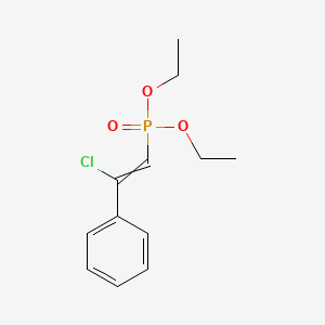 Diethyl 2-chloro-2-phenylvinylphosphonate