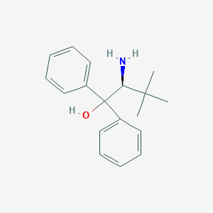 molecular formula C18H23NO B128111 (S)-(-)-2-Amino-3,3-dimethyl-1,1-diphenyl-1-butanol CAS No. 144054-70-6